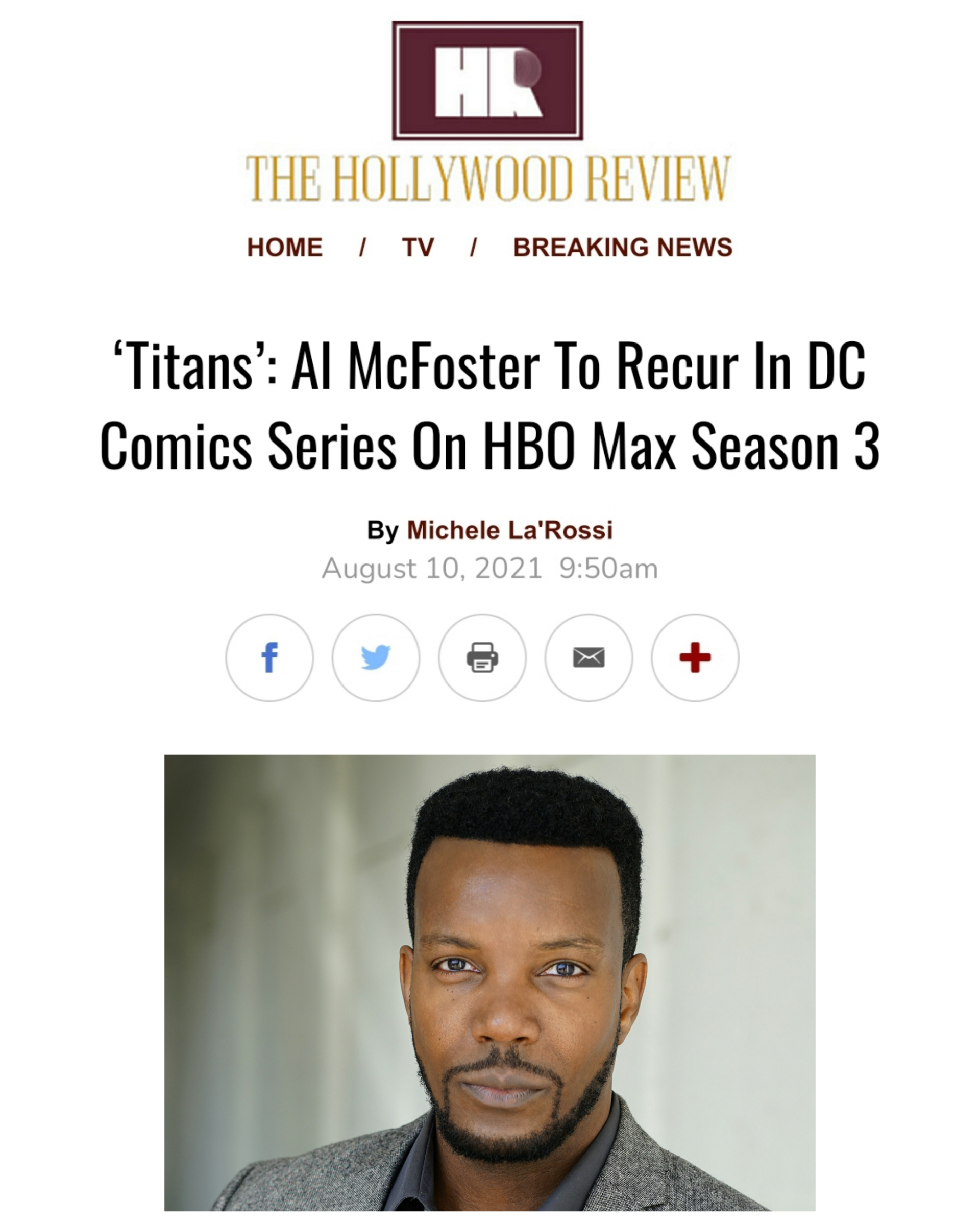 Press | AL McFOSTER - Actor & DJ